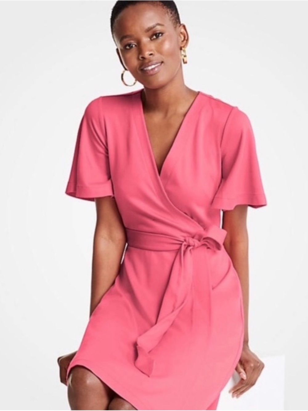 Ann Taylor Wrap-Style Women’s Dress